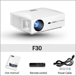 AUN Full HD Projector F30UP, 1920x1080P. Android 6.0 (2G+16G) WIFI, LED Projector for Home Theater. 3D Beamer, Support 4K video