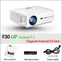 Load image into Gallery viewer, AUN Full HD Projector F30UP, 1920x1080P. Android 6.0 (2G+16G) WIFI, LED Projector for Home Theater. 3D Beamer, Support 4K video