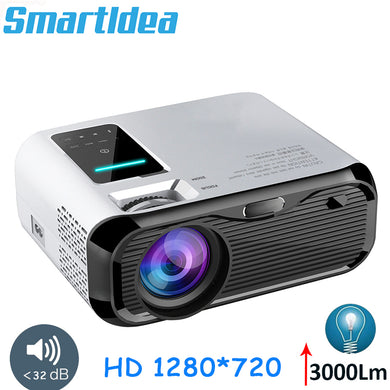 Smartldea 2019 New 720P HD MINI Projector,native 1280*720 3000lumens LED Video Proyector for Home Cinema Portable Beamer HDMI
